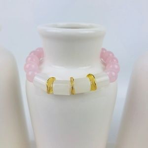 GEMSTONE | Womens Rose Quartz Beaded Bracelet